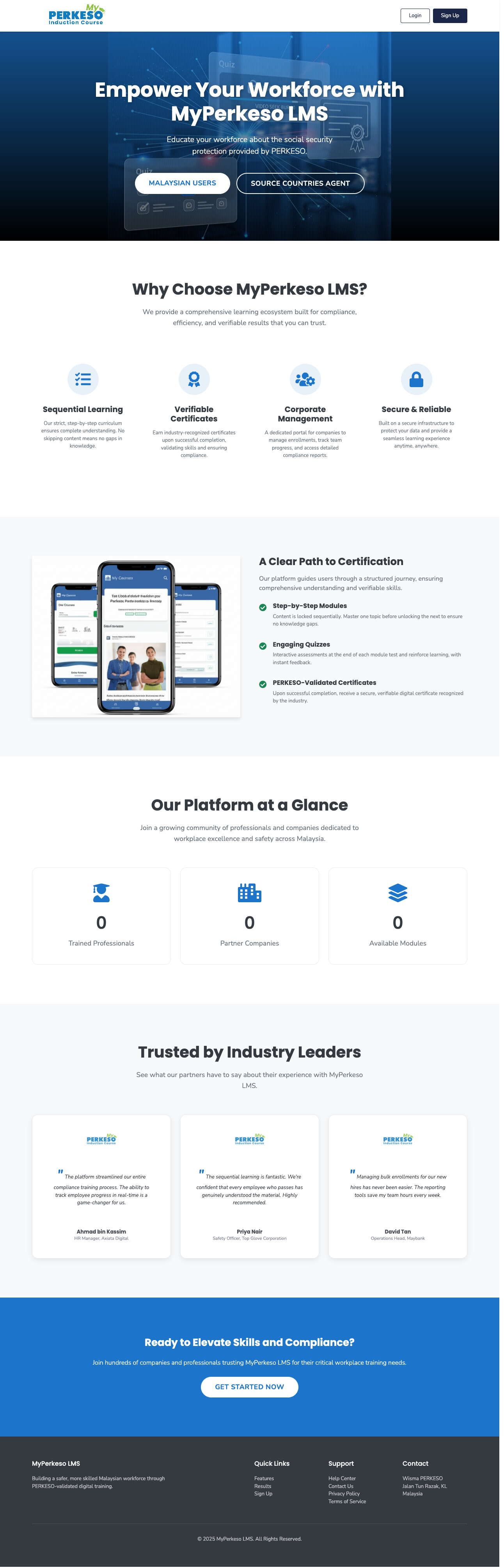 MyPerkeso LMS — SOCSO Training Platform